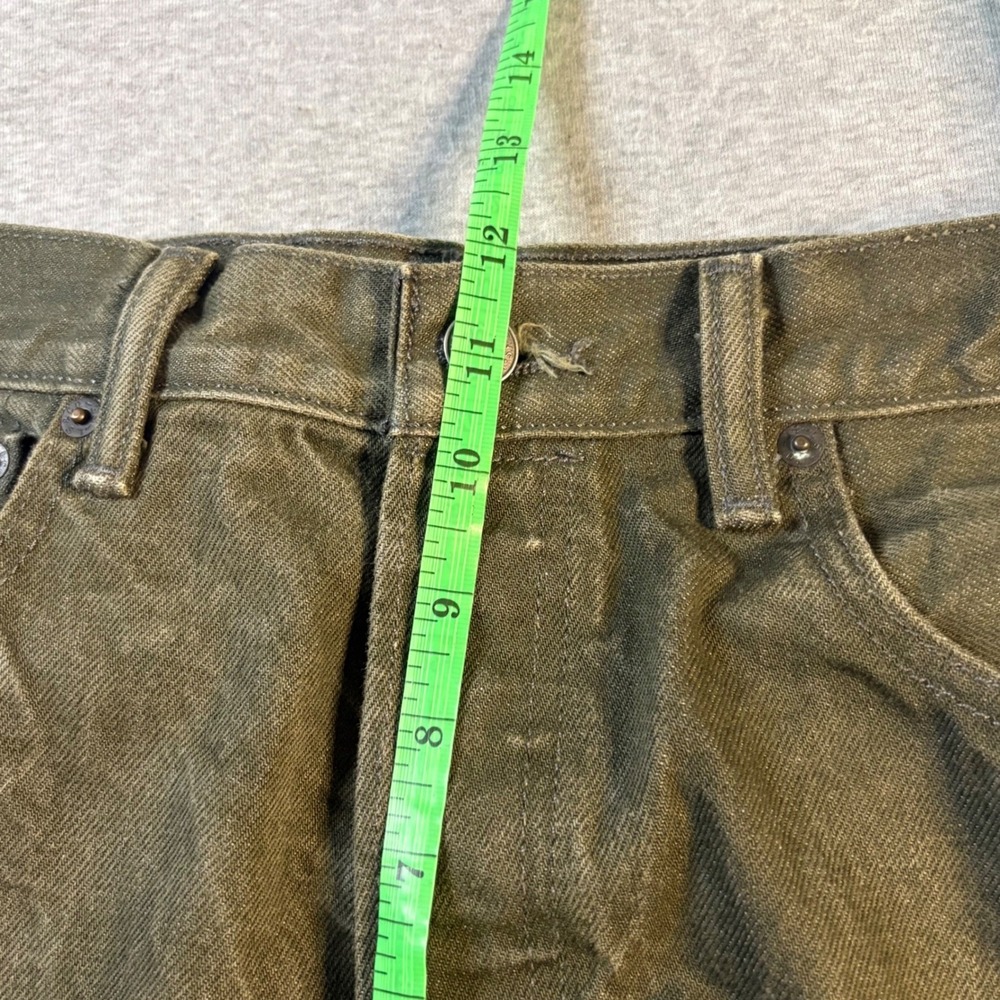 Levi's 501 White Oak Cone Denim Jeans 34x30 (tag)Olive Green Mens Button Fly - Picture 10 of 12